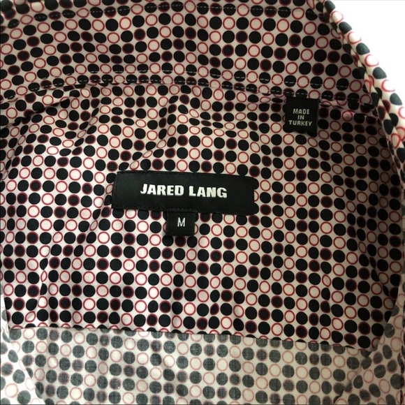 Jared Lang Pattern Long Sleeve Button Down Shirt M - Picture 5 of 8